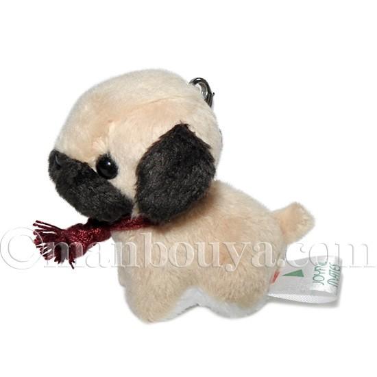 ぬいぐるみ 犬 たけのこ プチフォンテーヌ 携帯ストラップ パグ