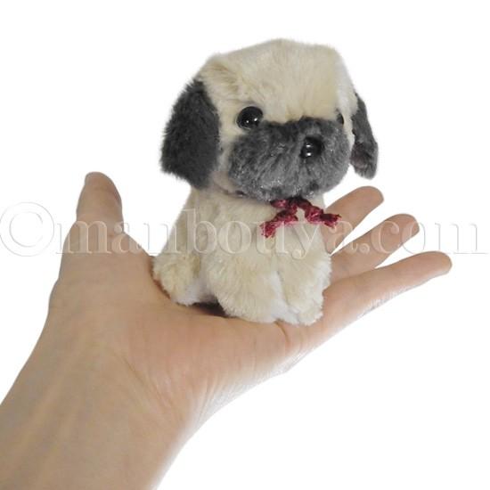 クリスマス ぬいぐるみ 犬 TAKENOKO たけのこ パグ ベージュ サンタ