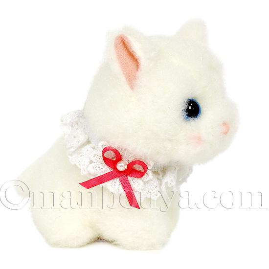 猫 ぬいぐるみ ホワイト たけのこ TAKENOKO JOYFUL MATES ふわもこ