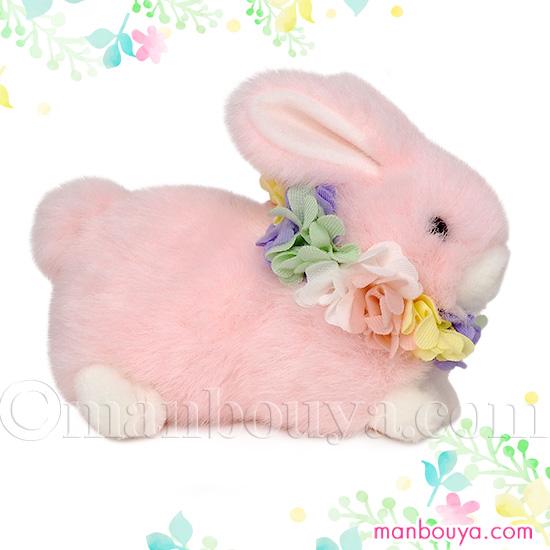  うさぎ ぬいぐるみ ピンク 花柄 たけのこ うさぎ ぬいぐるみ アクセサリー セット フラワーコスプレ