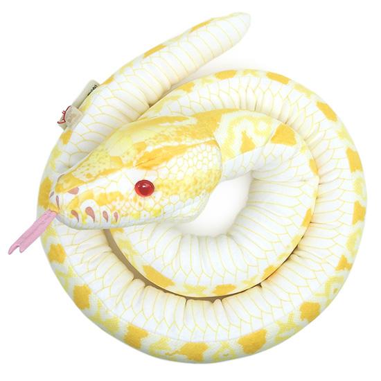 ヘビ 蛇 アルビノ ぬいぐるみ リアル 大きい ビルマニシキヘビ