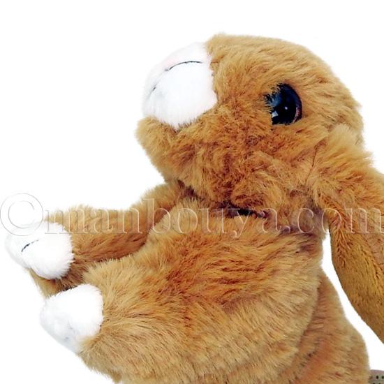 たれ耳うさぎ ぬいぐるみ ふわふわ 長い耳 テイクオフ マロン