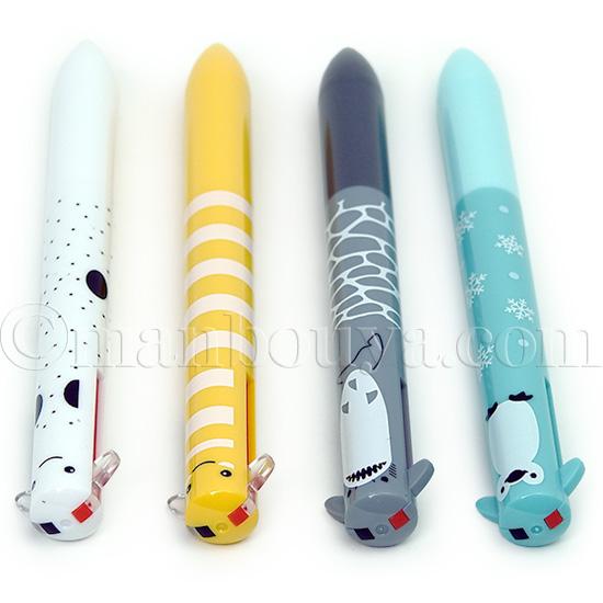 mimiペン 海の生き物 水族館グッズ 文房具 赤黒 2色ボールペン