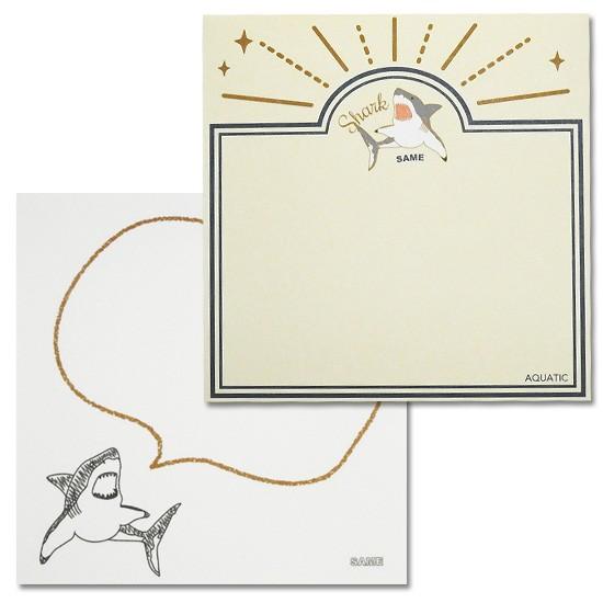 サメ グッズ 雑貨 水族館 文房具 メモ帳 ワールド商事 アクアチック