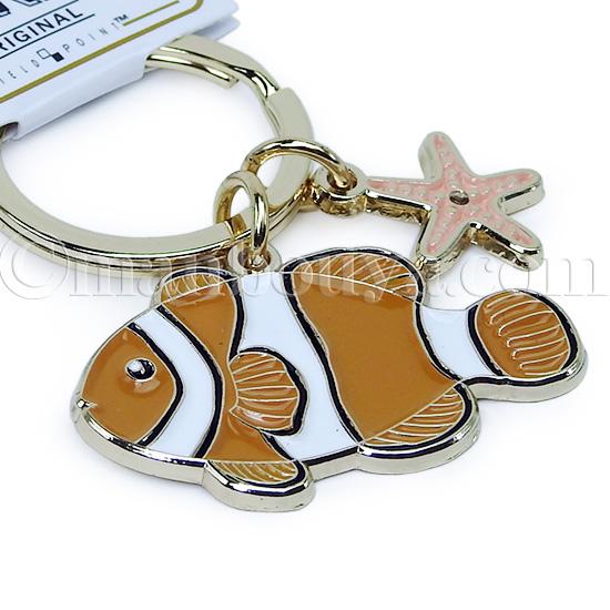 カクレクマノミ グッズ 魚 キーホルダー おしゃれ 金属 水族館