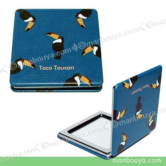 オオハシ グッズ コンパクトミラー 四角 拡大鏡 ワールド商事 携帯用