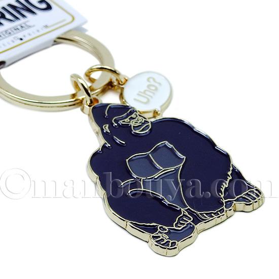 動物園 おみやげ ゴリラ キーホルダー 金属 おしゃれ アニマル