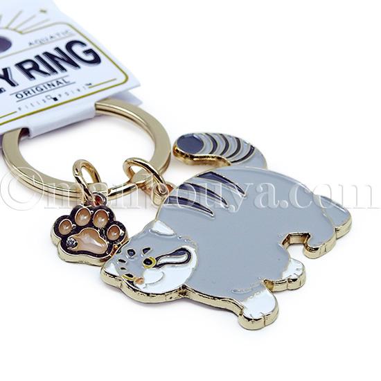 マヌルネコ グッズ 猫 キーホルダー おしゃれ 金属 かわいい