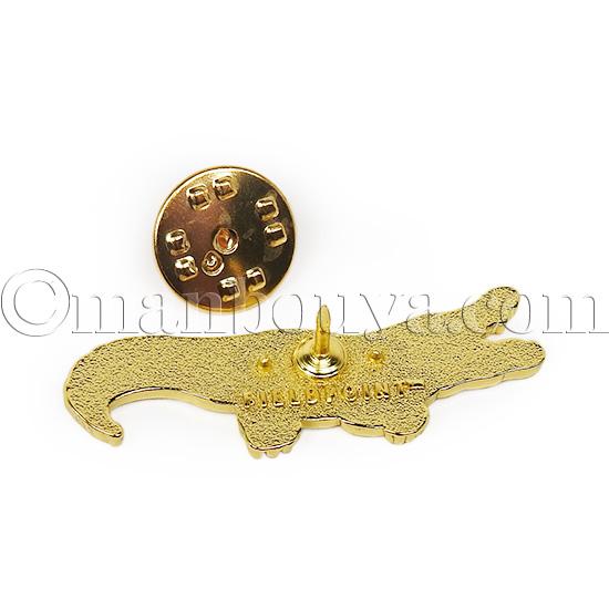 【コレクション放出】 FKJ ピンバッジ 2個セット 単品売りも可 ワニ グッズ ピンバッジ アクセサリー 動物園 おみやげ ピンバッヂ