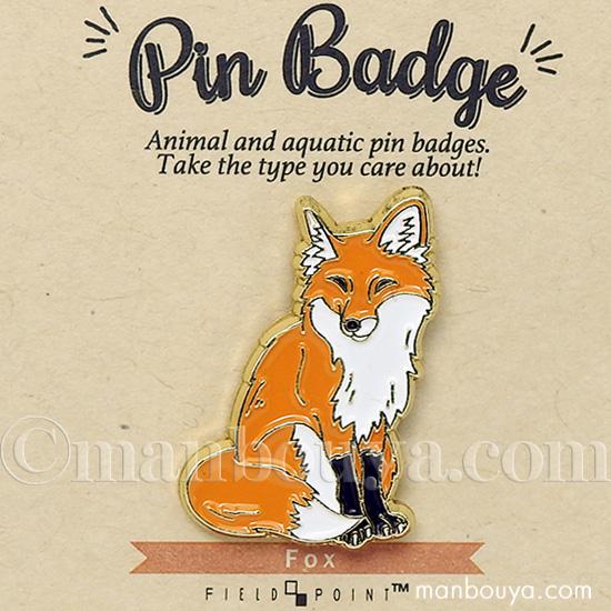 キツネ グッズ ピンバッジ アクセサリー 動物 ピンバッヂ