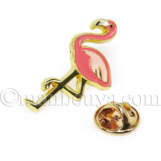 フラミンゴ グッズ 鳥 ピンバッジ アクセサリー 水族館 ピンバッヂ
