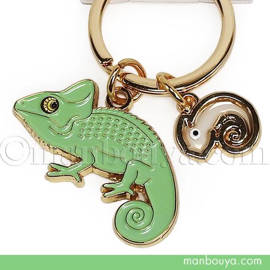 カメレオン グッズ 雑貨 キーホルダー 金属 おしゃれ アニマル