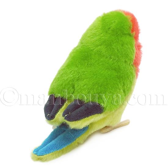 小鳥 インコ ぬいぐるみ 吉徳 ことりのね コザクラインコ 9cm