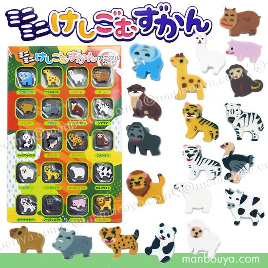 消しゴム 動物園 プチボトルパラダイス ミニミニけしごむずかん