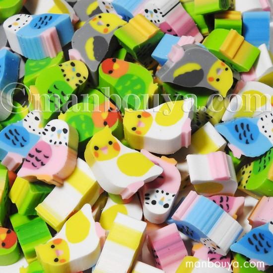ミニ消しゴム 小鳥 かわいい 文房具 ザ・アクセス プチボトル