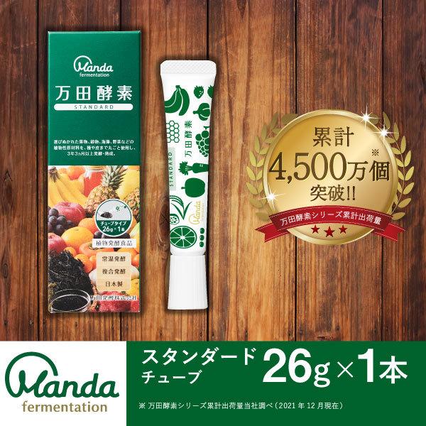 万田酵素 スタンダード チューブタイプ 26g 1本 ペースト 公式 酵素 サプリ 万田発酵 発酵食品 国産 ビワ びわ 果物 野菜 植物性 Standard 万田発酵 通販 Paypayモール