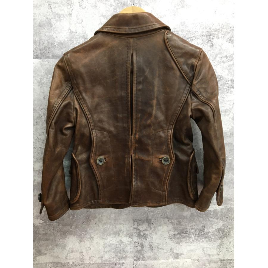 本物 美品 ディースクエアード レザー切替 ダッフルニット ジャケット