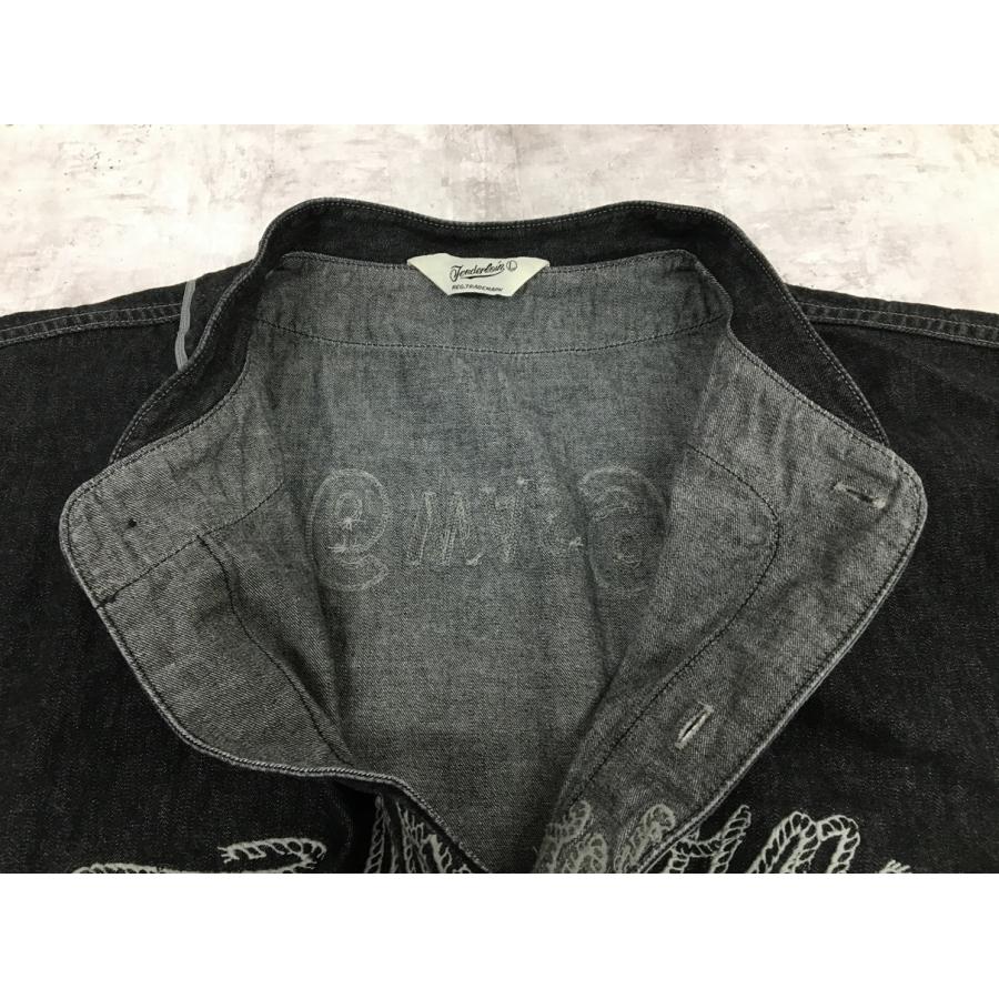 テンダーロイン TENDERLOIN デニムベースボールシャツ サイズL 【公式