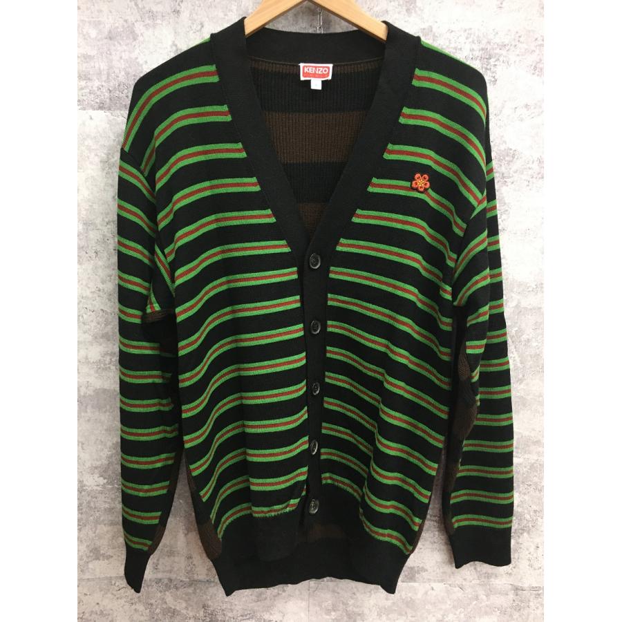 KENZO ケンゾー フローラル ストライプ カーディガン ニット マルチカラー【7745-004】 KENZO（ケンゾー） フローラル ストライプ カーディガン ニット マルチ