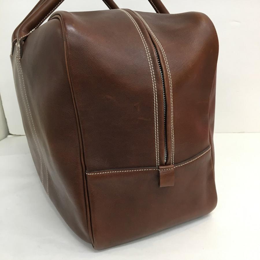 raregem レアジェム レザーボストンバッグ 茶 牛革 WTAPS × raregem 13AW OVER NIGHTER ダブルタップス レアジェム レザー