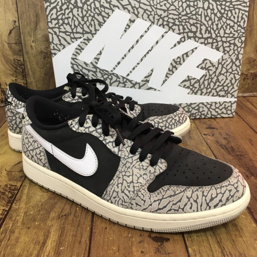 NIKE（ナイキ） NIKE AIR JORDAN 1 RETRO LOW OG BLACK ELEPHANT エア