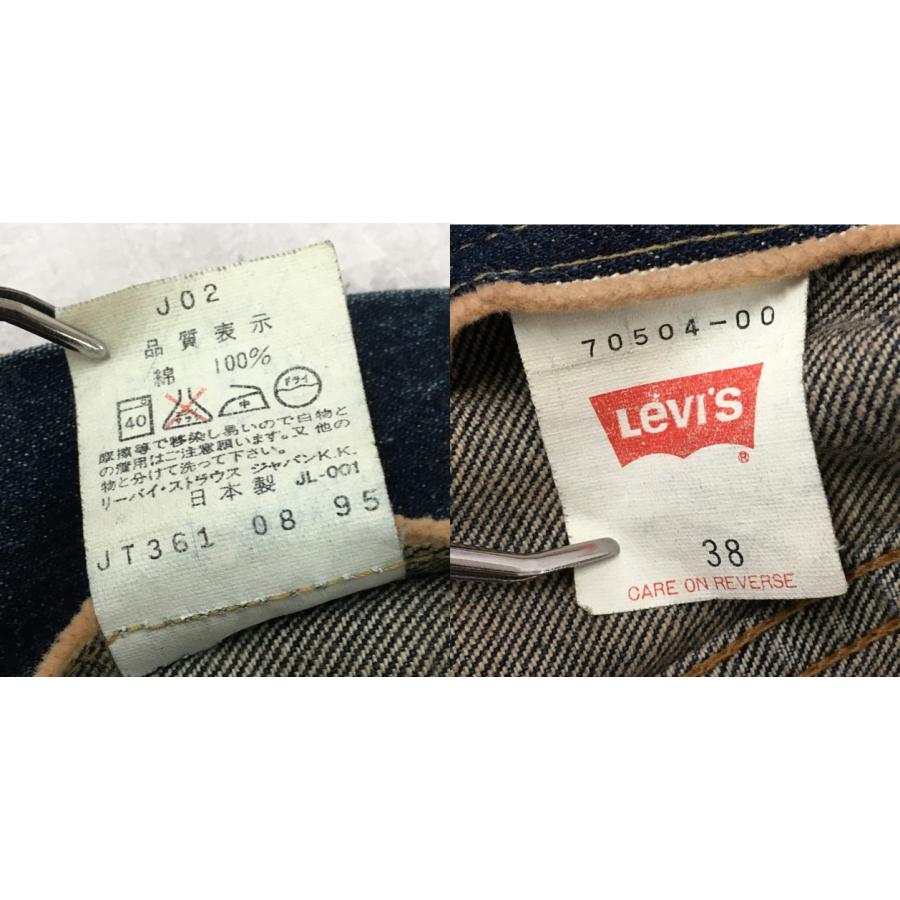Levi's（リーバイス） Lot 70504 J02 日本製 95年製 3rdタイプ 4th
