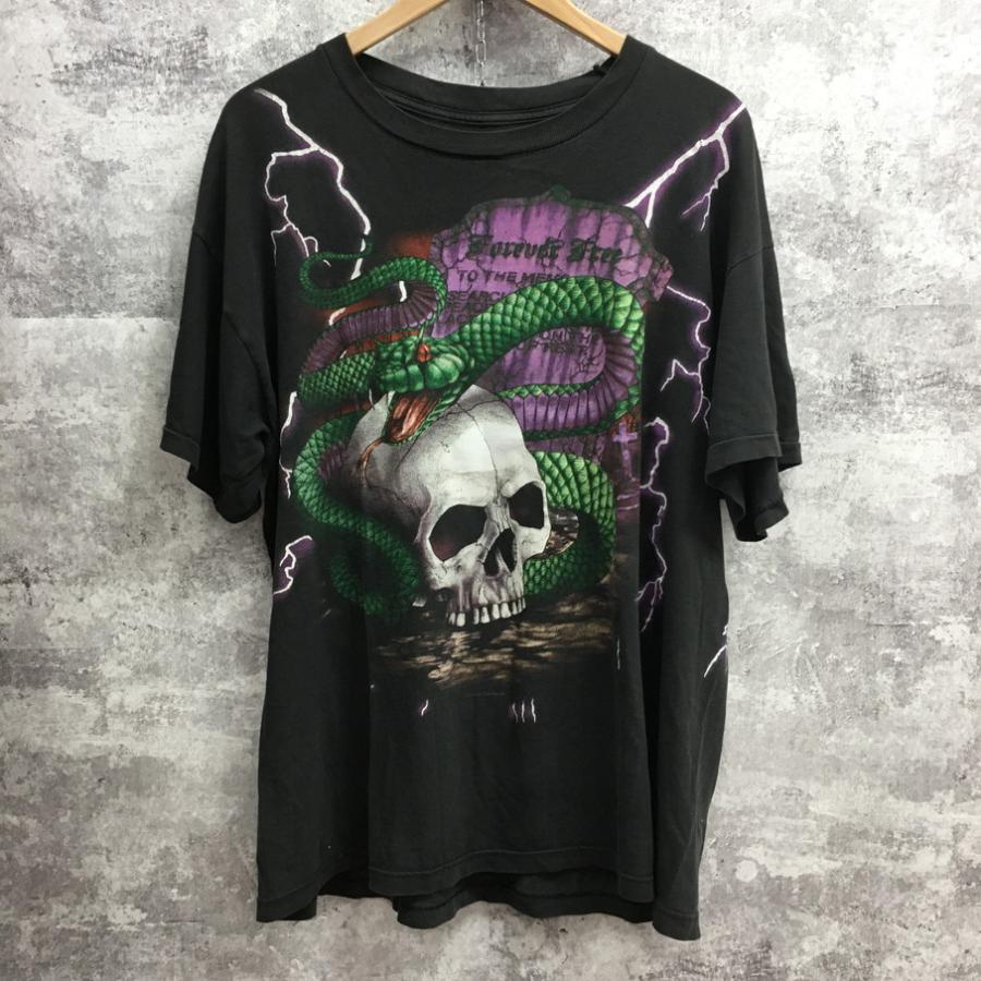 American Thunder アメリカン サンダー Tシャツ Snake Skull スネーク