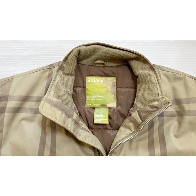 STUSSY（ステューシー） サーモライト チェック柄 スタンドカラー 中綿 