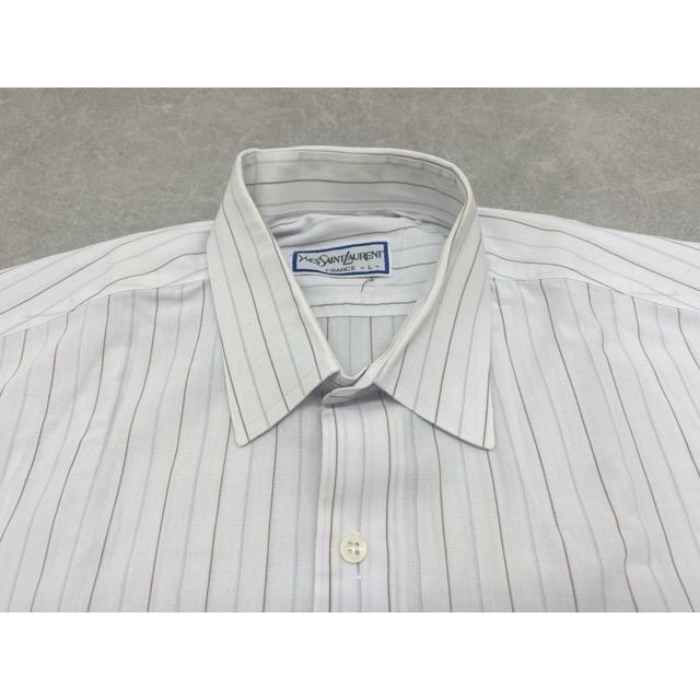 YVE SAINT LAURENT ストライプ シャツ シャツ（ストライプ／シルク／サテン） | Saint Laurent | YSL JP