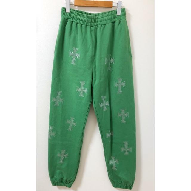 UNKNOWN（アンノウン）Cross Rhinestone Joggers クロスラインストーン 