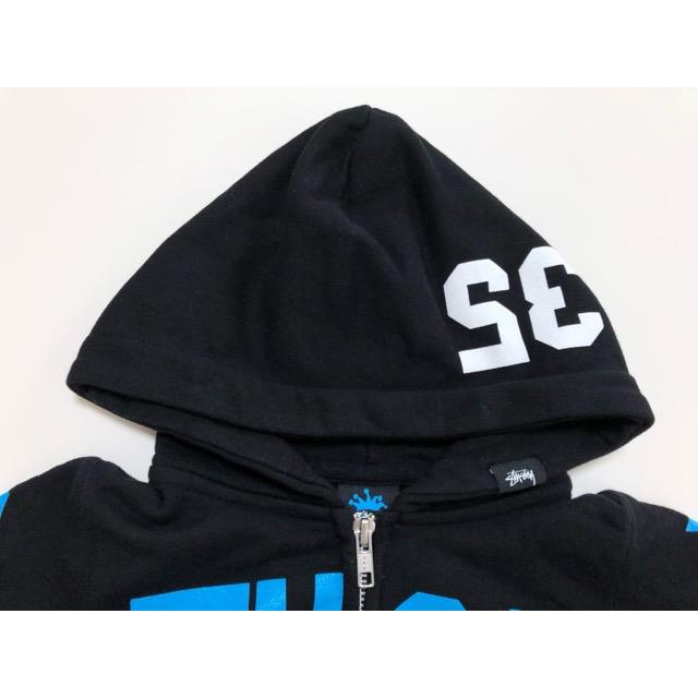 STUSSY（ステューシー） ロゴプリント ジップアップパーカー KIDS 子供