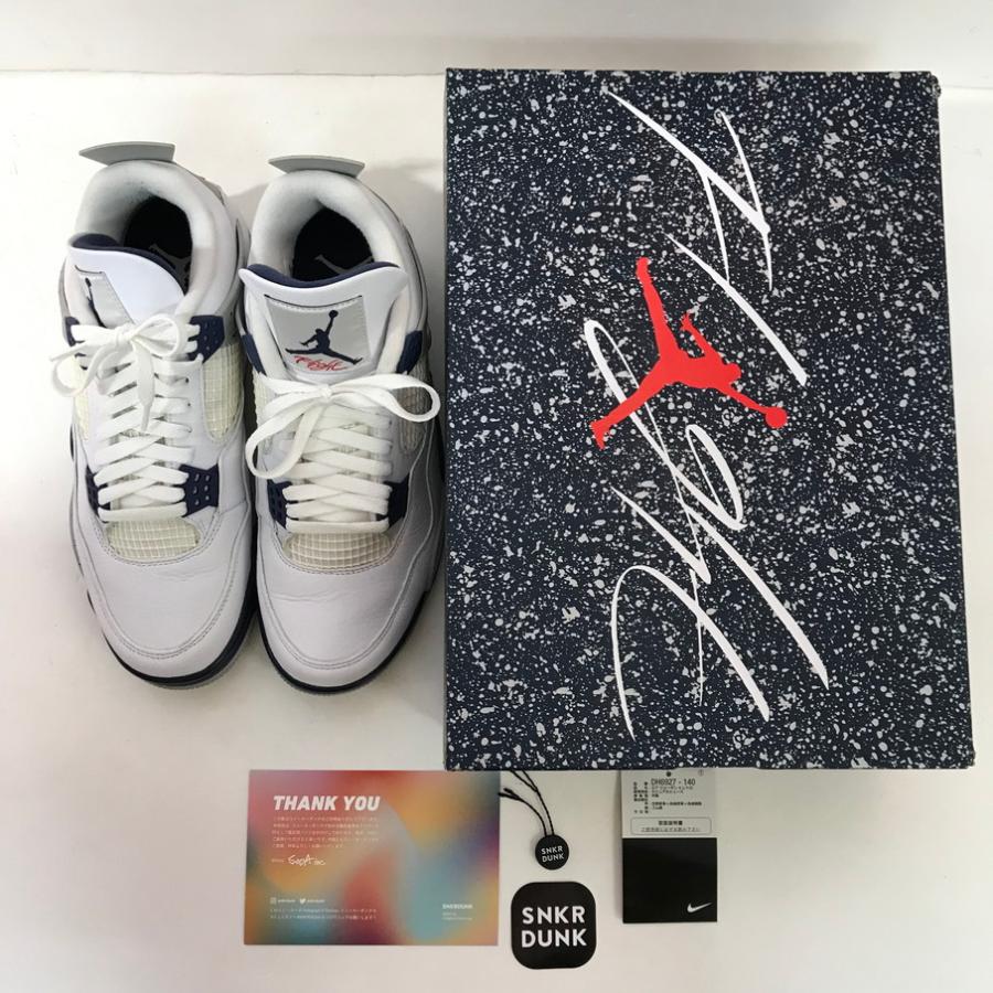 NIKE（ナイキ） NIKE AIR JORDAN 4 RETRO MIDNIGHT NAVY (ナイキ エア