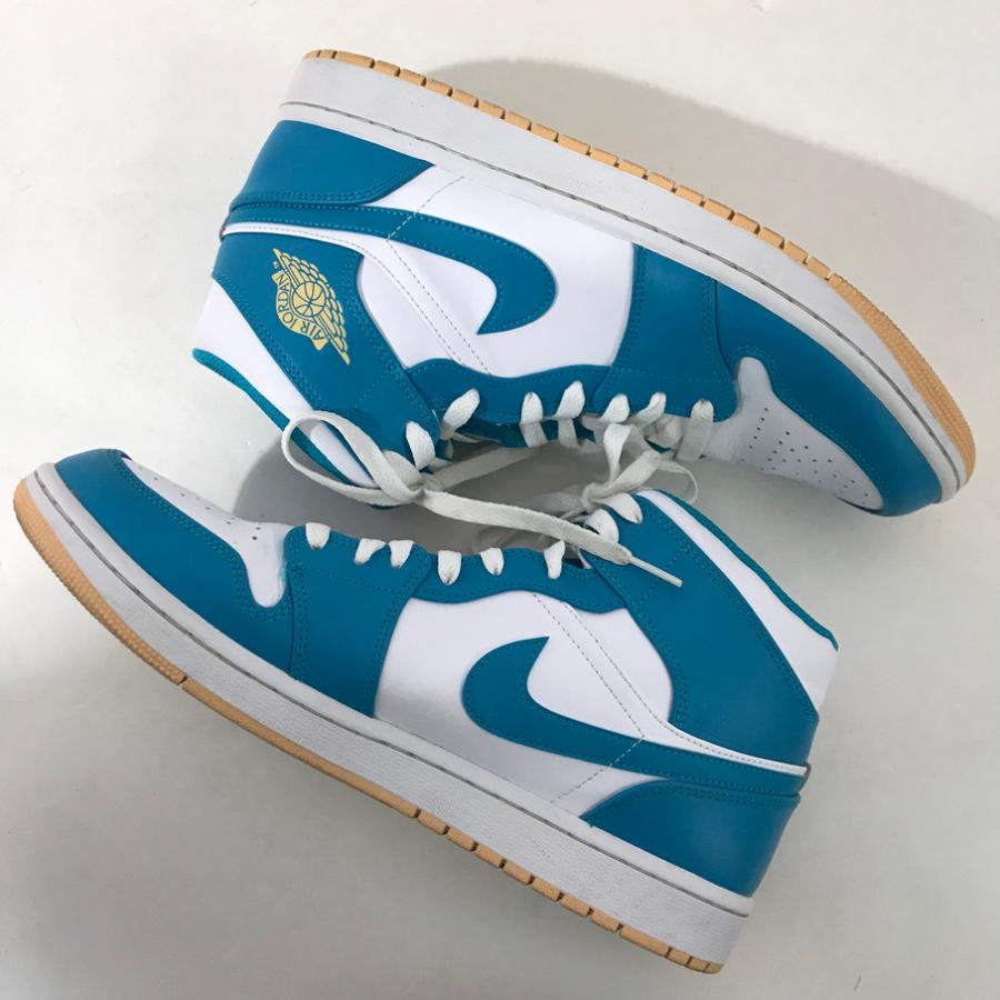 ナイキAIR JORDAN 1 MID アクアトーン　ホワイト 28cm NIKE（ナイキ） NIKE AIR JORDAN 1 MID AQUATONE (ナイキ エア