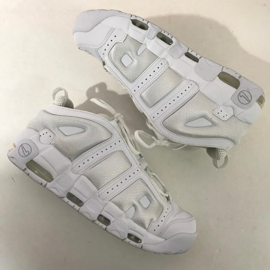 NIKE AIR MORE UP TEMPO LOW TRIPLE WHITE (ナイキ エア モア