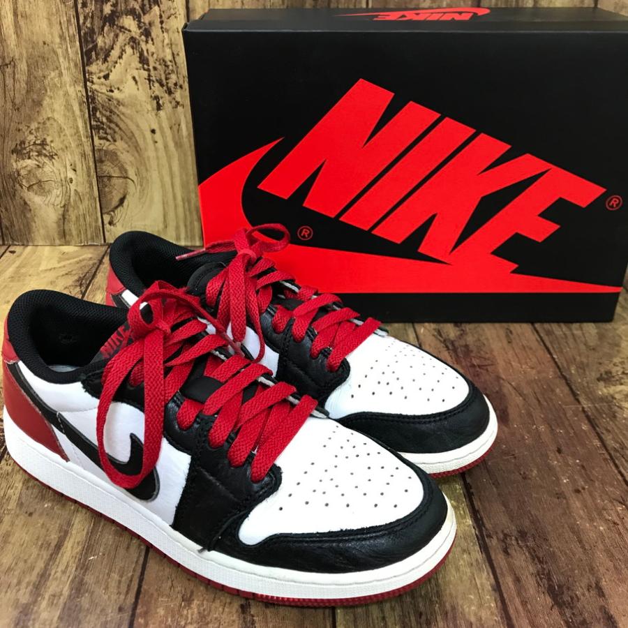 NIKE（ナイキ） NIKE GS AIR JORDAN 1 RETRO LOW OG BLACK TOE (ナイキ