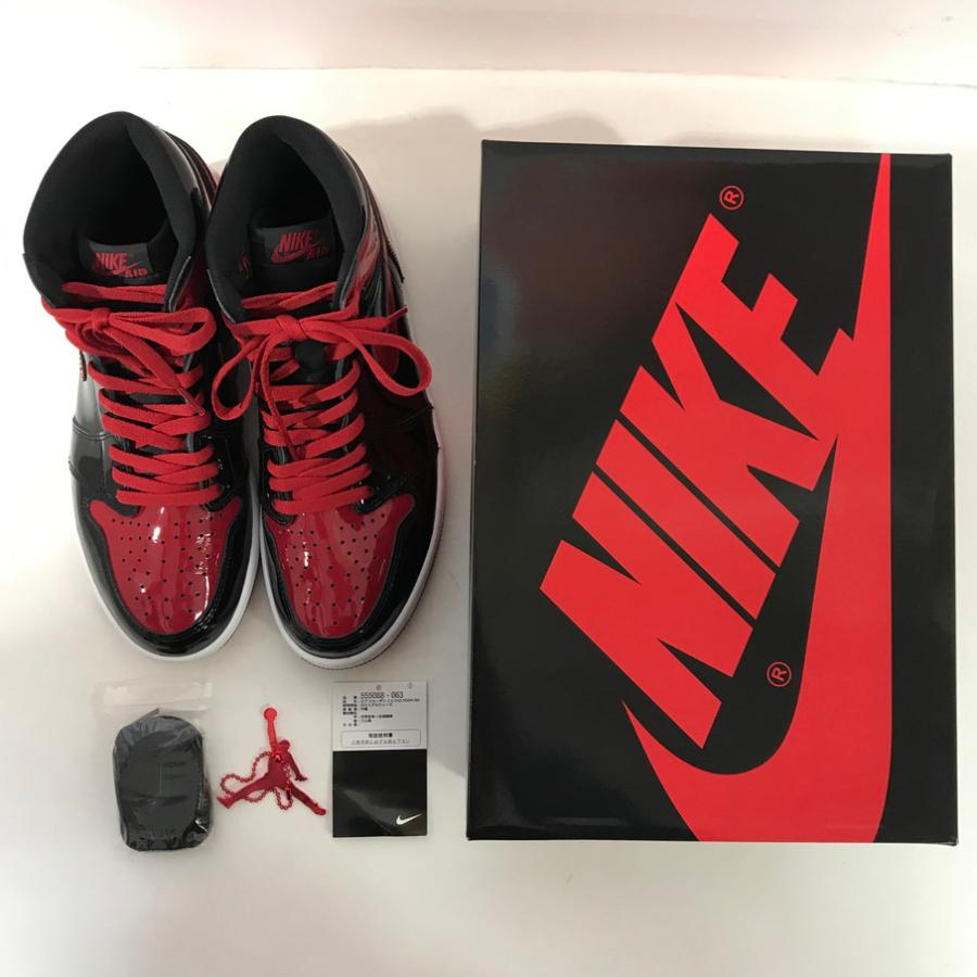 NIKE（ナイキ） NIKE AIR JORDAN 1 HIGH OG PATENT BRED (ナイキ エア 