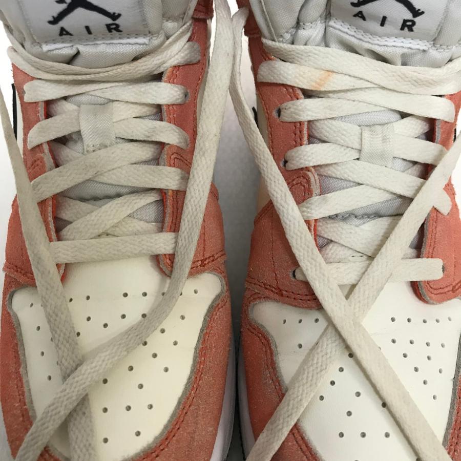 NIKE（ナイキ） NIKE GS AIR JORDAN 1 MID ORANGE SUEDE (ナイキ GS