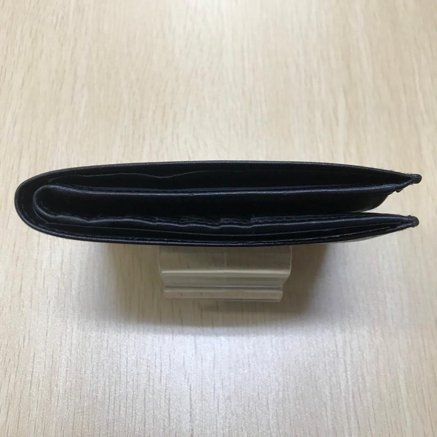 AIGNER（アイグナー） 二つ折り財布 ブラック レザー【F0701-004