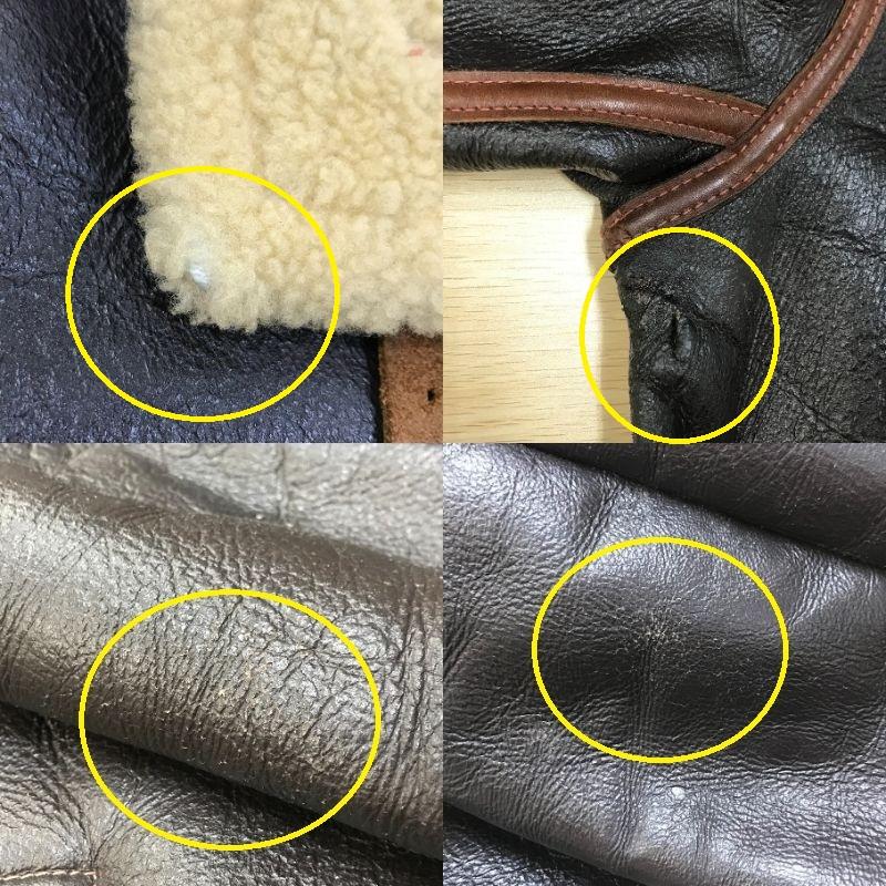 EASTMAN LEATHER CLOTHING B-6 ムートン フライトジャケット レザー