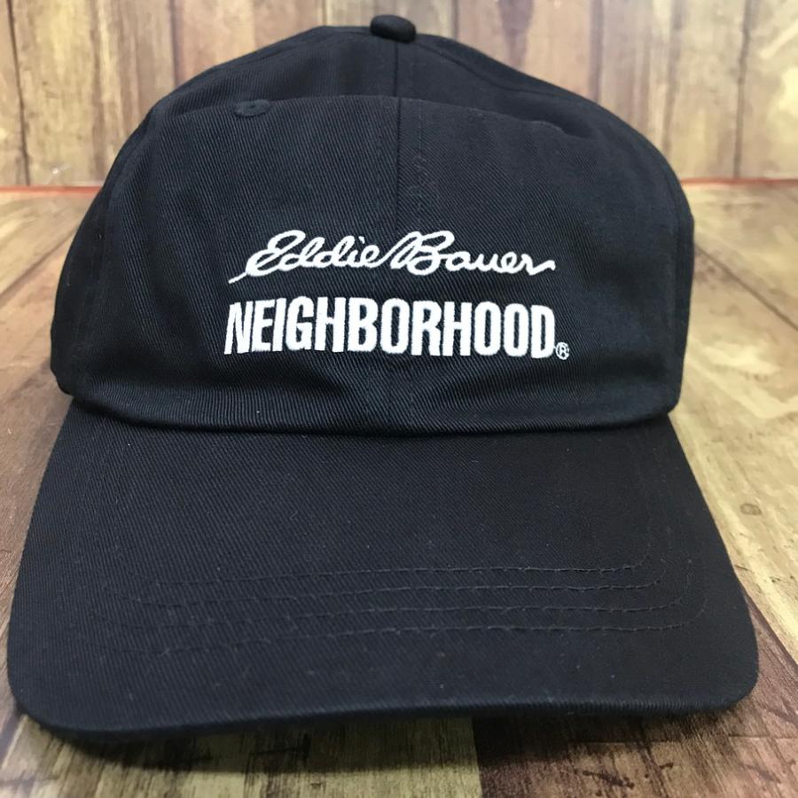 NEIGHBORHOOD Eddie Bauer DAD CAP 黒used美品 NEIGHBORHOOD（ネイバーフッド） × EDDIE BAUER DAD CAP エディ
