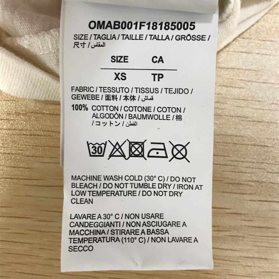 OFF-WHITE 18AW DIAG GRADIENT L/S TEE オフホワイト 長袖Tシャツ