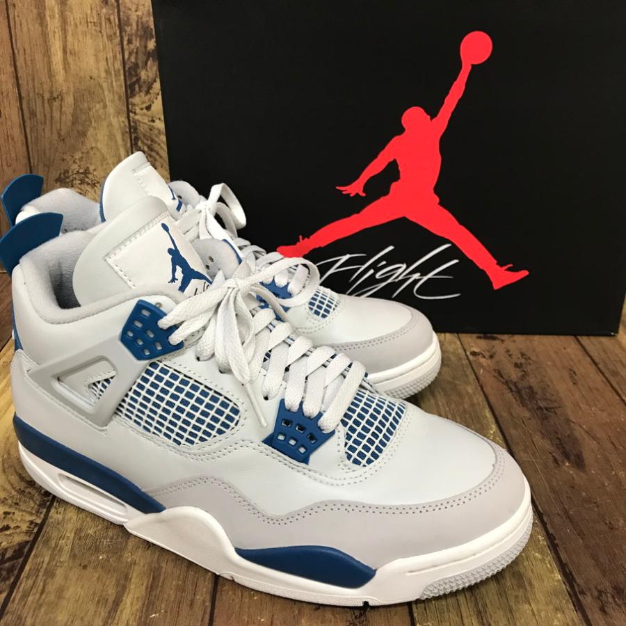 NIKE（ナイキ） NIKE AIR JORDAN 4 RETRO INDUSTRIAL BLUE エア 