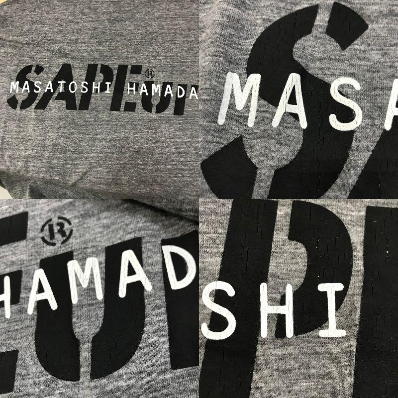 SAPEur MASATOSHI HAMADA MIS-college 黒 SAPEur × MASATOSHI HAMADA MIS-college サプール 浜田雅功 Tシャツ