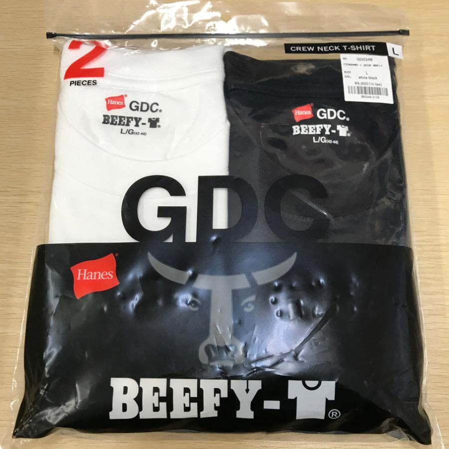 GDC HANES × GDC 2P BEEFY-T ヘインズ × ジーディーシー Tシャツ