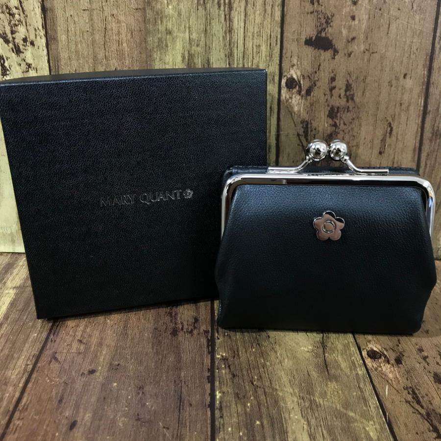 MARY QUANT（マリークヮント） フレンチシームがま口 二つ折り財布