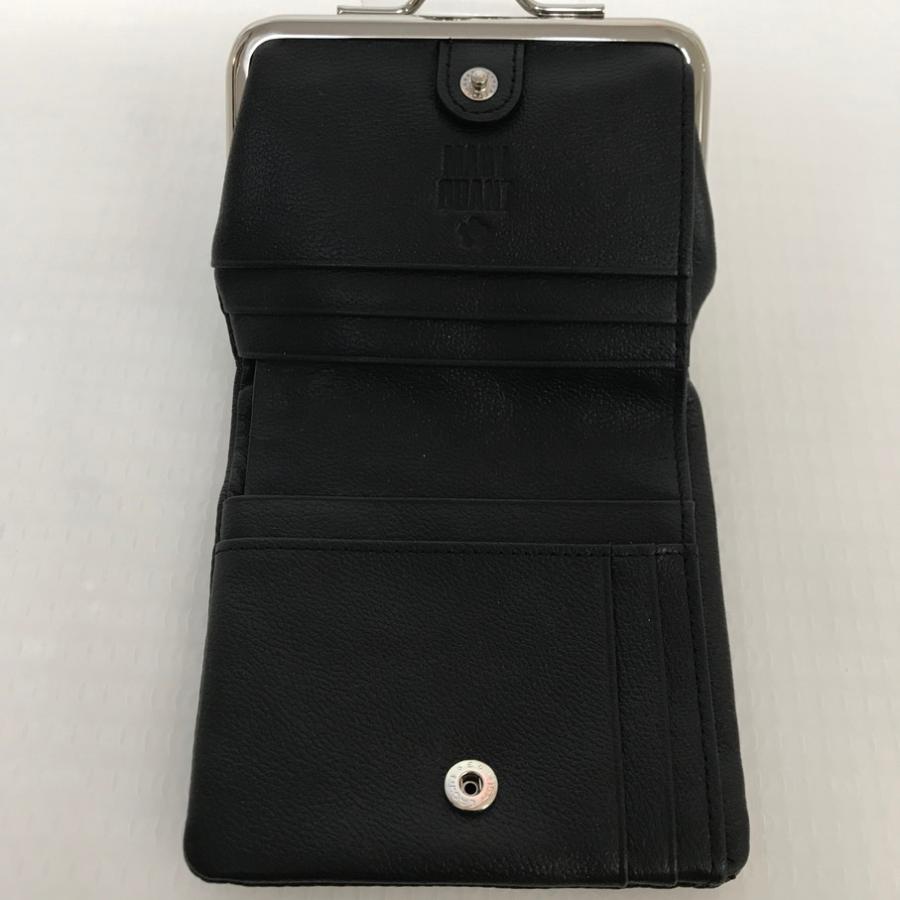 MARY QUANT（マリークヮント） フレンチシームがま口 二つ折り財布