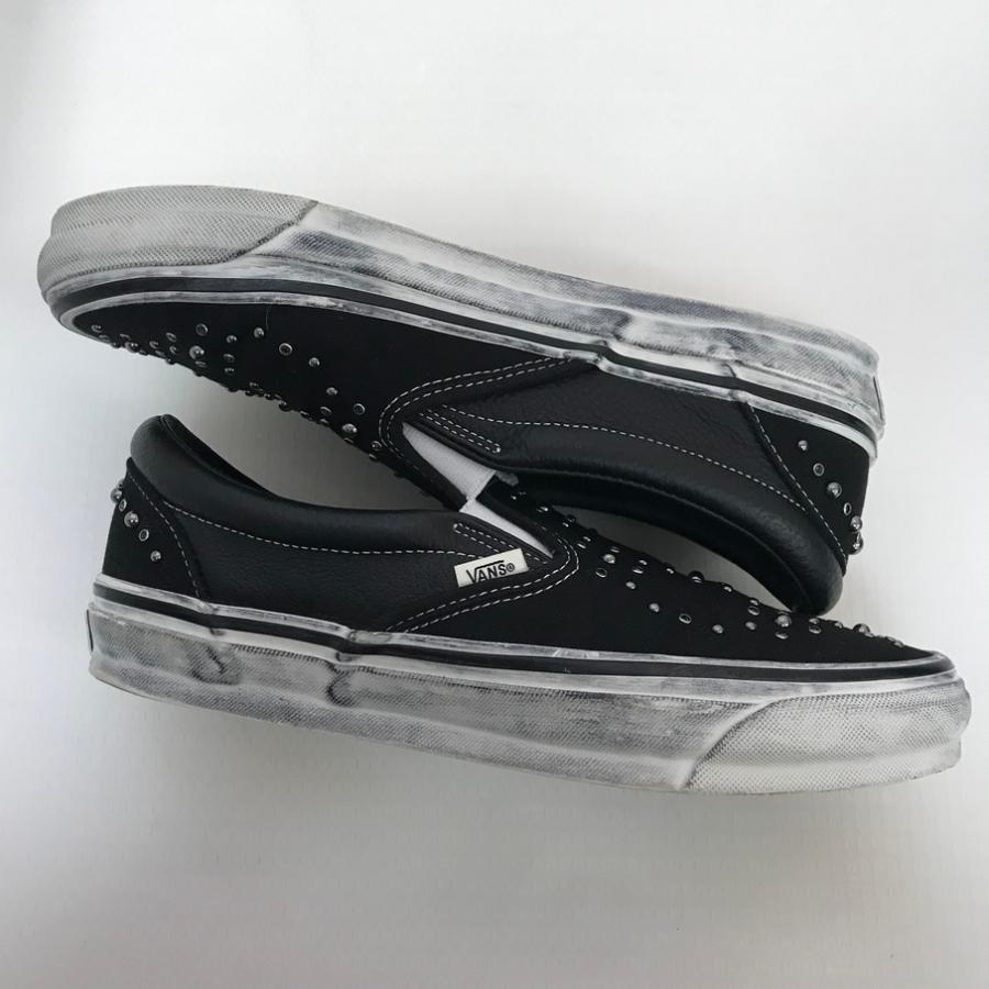 VANS（ヴァンズ） VANS PREMIUM CLASSIC SLIP-ON PEARLIZED PACK BLACK