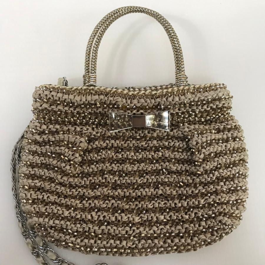 【値下げ】ANTEPRIMA ワイヤーバッグ ゴールド ハンドバッグ ANTEPRIMA（アンテプリマ） ショルダーバッグ ワイヤーバッグ ゴールド