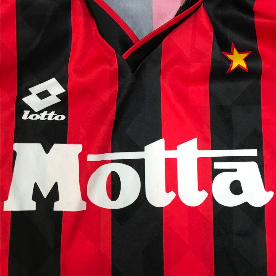 ACミラン 93/94 ユニフォーム ゲームシャツ lotto Motta L ACミラン ユニフォーム 93-94 Iotto Motta サッカー セリエA イタリア
