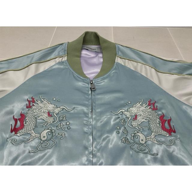 ずっと真夜中でいいのに。 香辛龍 スカジャン（Mint green) サイズL